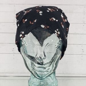 Madewell Hair Scarf True Black Floral Cottagecore Minimalist Gift Vacation